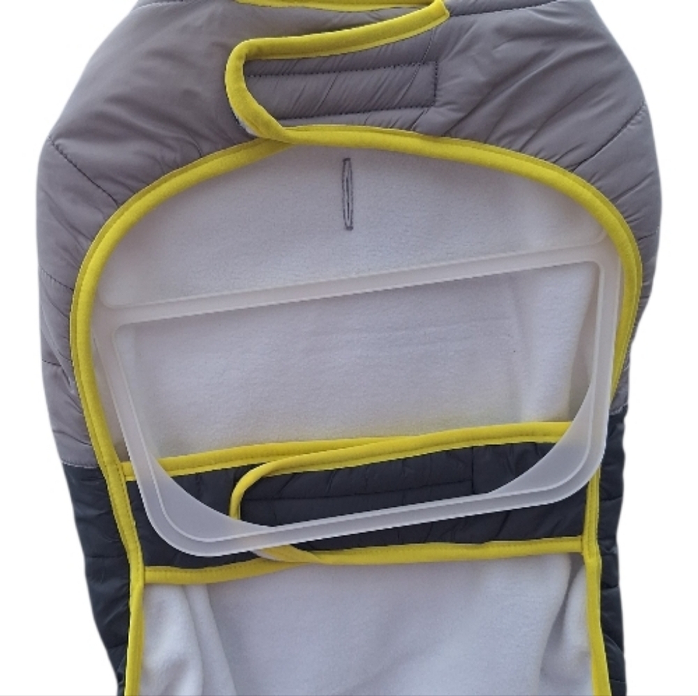 NWT TRU-CANINE dog puffer vest (or jacket) Large Yellow And Gray - Picture 2 of 10